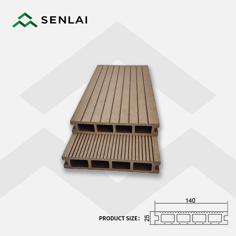 Wood-plastic composite flooring