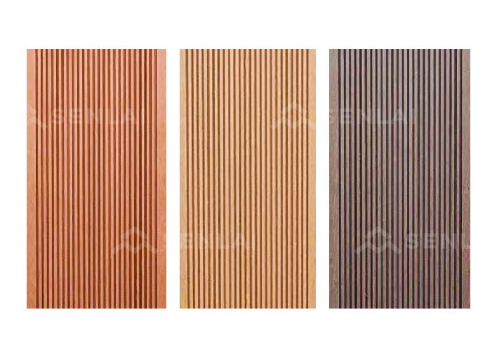wpc decking with classic wood surface